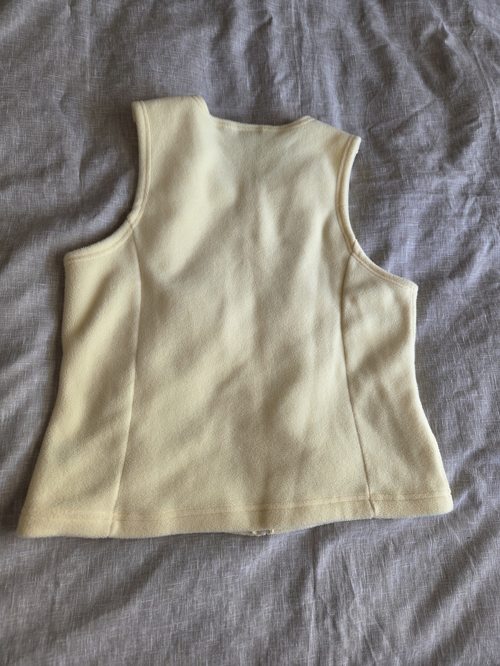 L.L.Bean Vintage Yellow Fleece Zip Vest - Picture 4 of 4